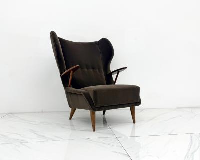 Georg Thams Model VP 37 Oak and Teak Lounge Chair by Georg Thams Denmark 1950s