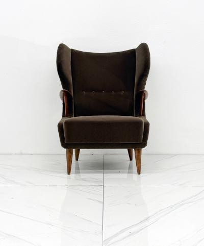 Georg Thams Model VP 37 Oak and Teak Lounge Chair by Georg Thams Denmark 1950s