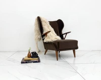 Georg Thams Model VP 37 Oak and Teak Lounge Chair by Georg Thams Denmark 1950s