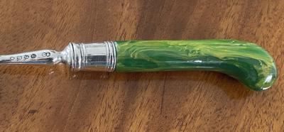 George Adams English Antique Silver dessert lunch fruit set London 1878 Geo Adams