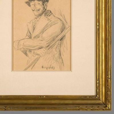 George Benjamin Luks Otis Skinner as Col Philippe Bridau in The Honor of the Family c 1919