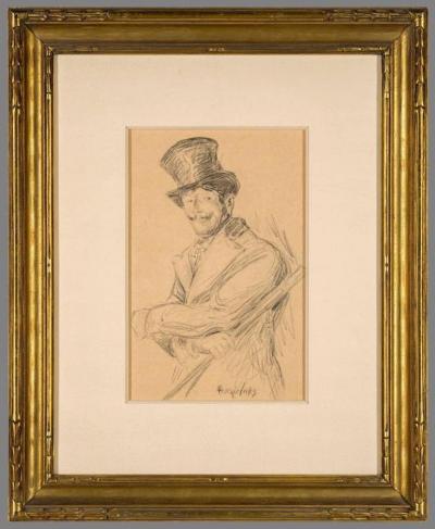 George Benjamin Luks Otis Skinner as Col Philippe Bridau in The Honor of the Family c 1919