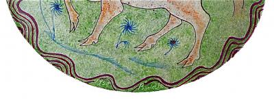 George Biddle George Biddle Hand Painted Glazed Ceramic Plate 2