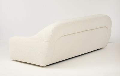 George Bighinello for Eurosalotto Attributed Sofa in Ivory Boucle Italy