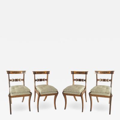 George Bullock Chairs by George Bullock Set of 4 England 1816