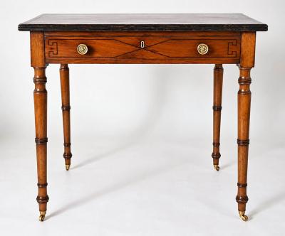 George Bullock George Bullock British Specimen Woods Inlaid Writing Table circa 1810