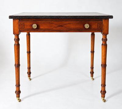 George Bullock George Bullock British Specimen Woods Inlaid Writing Table circa 1810