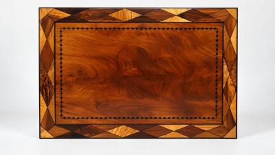 George Bullock George Bullock British Specimen Woods Inlaid Writing Table circa 1810