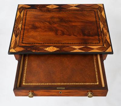 George Bullock George Bullock British Specimen Woods Inlaid Writing Table circa 1810