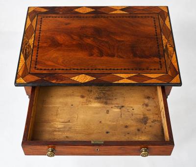 George Bullock George Bullock British Specimen Woods Inlaid Writing Table circa 1810