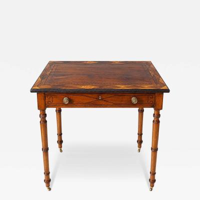 George Bullock George Bullock British Specimen Woods Inlaid Writing Table circa 1810