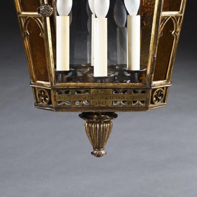 George Bullock Napoleon Buonapartes Gilt Brass Hall Lantern Supplied For Use at St Helena