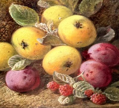 George Clare Apples Plums and Raspberries 