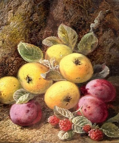 George Clare Apples Plums and Raspberries 