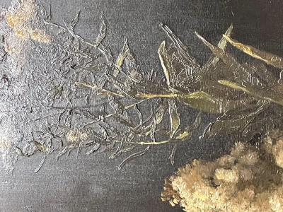 George Cochran Lambdin George Lambdin 19th Century Oil on Board of Milk Weed in Gilt Frame