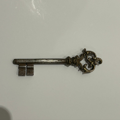 George E Hausmann Haussmann Interior Door with Frame Original Hardware and Key circa 1860