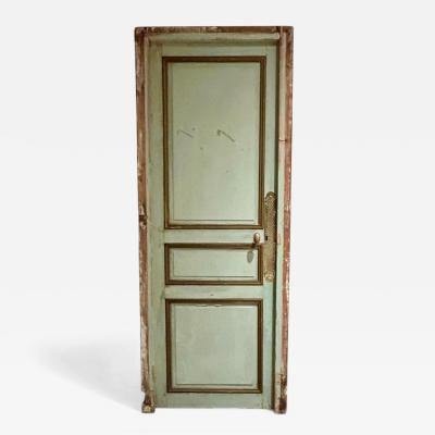 George E Hausmann Haussmann Interior Door with Frame Original Hardware and Key circa 1860