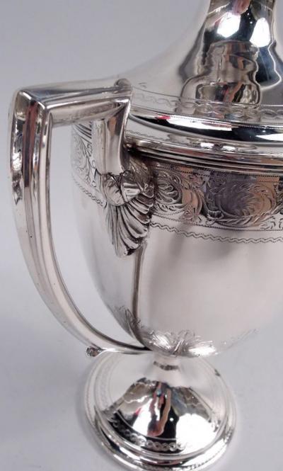 George Fenwick Antique Scottish Georgian Neoclassical Covered Amphora Urn 1808