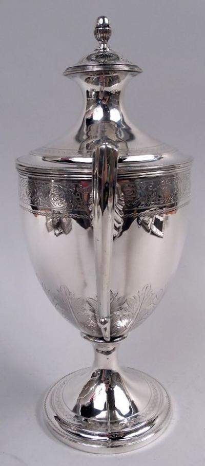 George Fenwick Antique Scottish Georgian Neoclassical Covered Amphora Urn 1808