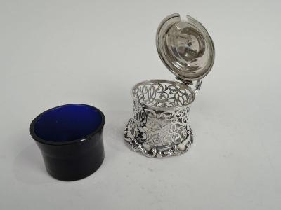George Frederick Pinnell Antique English Victorian Sterling Silver Mustard Pot 1844