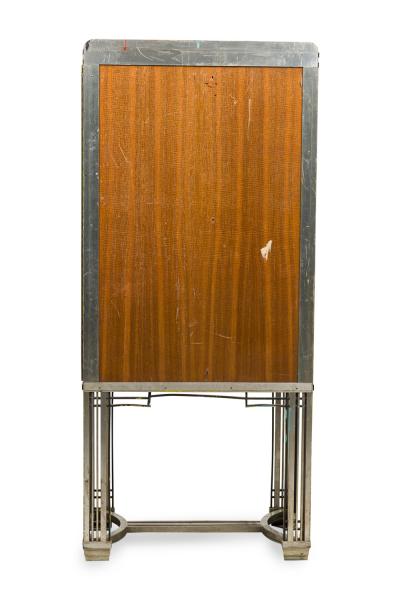 George Frye George Frye French Art Deco Steel and Glass Cabinet