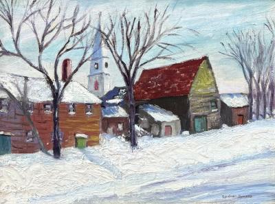 George Gardner Symons Country Road in Winter 