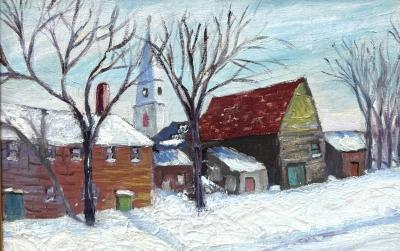 George Gardner Symons Country Road in Winter 