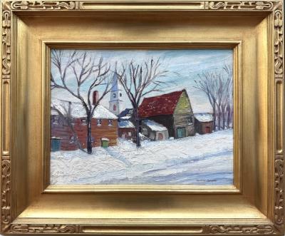 George Gardner Symons Country Road in Winter 