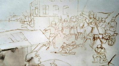 George Grosz Christus am Oelberg