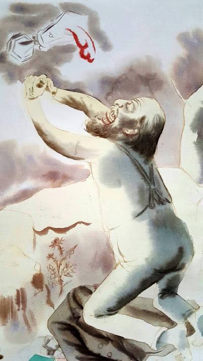 George Grosz Christus am Oelberg