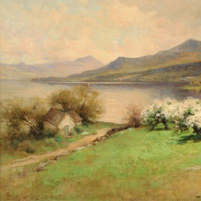 George Henry Smillie SPRINGTIME AT THE LAKEHOUSE