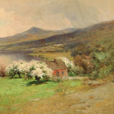 George Henry Smillie SPRINGTIME AT THE LAKEHOUSE