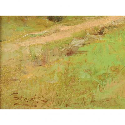 George Henry Smillie SPRINGTIME AT THE LAKEHOUSE