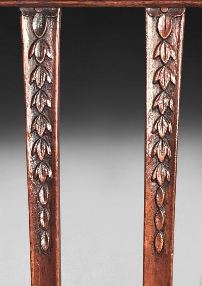 George Hepplewhite Set of four Hepplewhite Period Mahogany Salon Armchairs