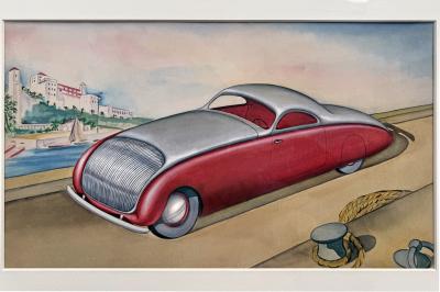 George Hildebrand Classic Cars Streamlined Coupe Art Deco Vintage Car