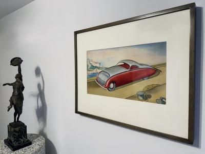 George Hildebrand Classic Cars Streamlined Coupe Art Deco Vintage Car