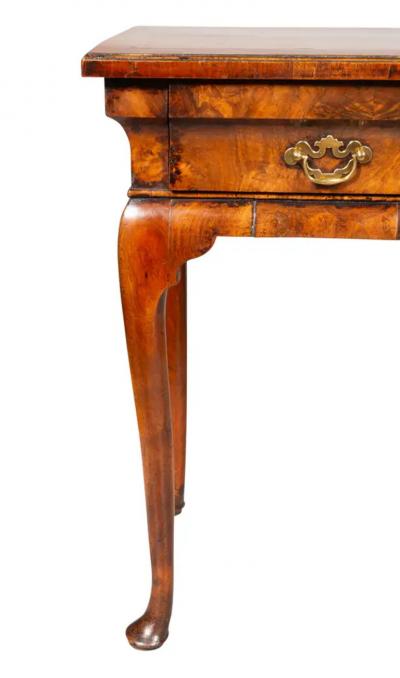 George I Burl Walnut Lowboy