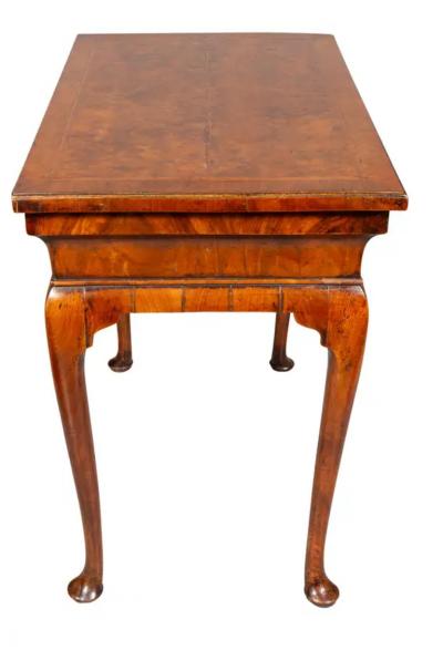 George I Burl Walnut Lowboy