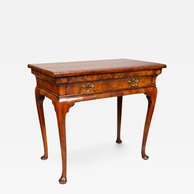 George I Burl Walnut Lowboy