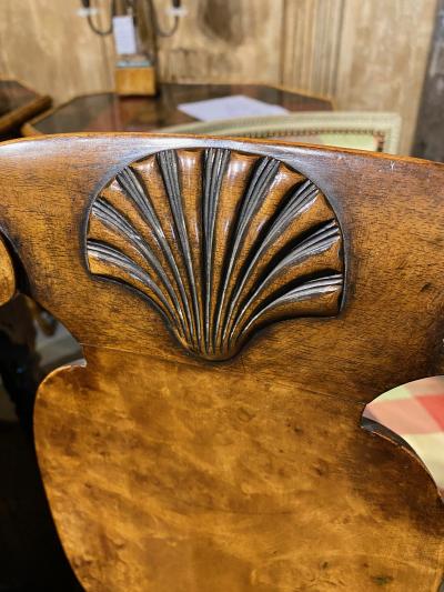 George I Burl Walnut Side Chair