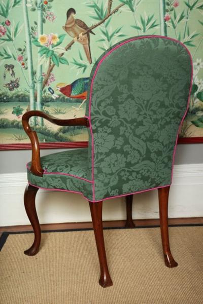 George I Carved Walnut Shepherds Crook Armchair