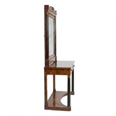 George I Console Table Mercury Glass Mirror