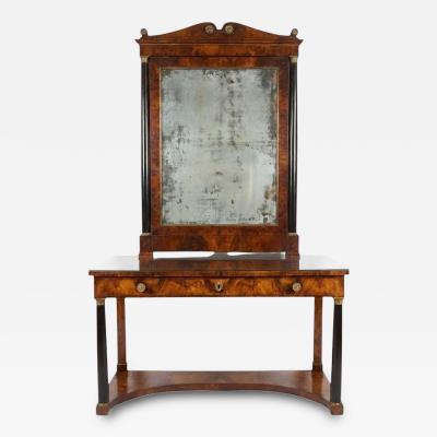 George I Console Table Mercury Glass Mirror