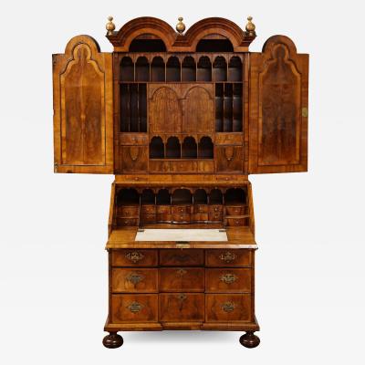 George I Double Dome Bookcase Bureau