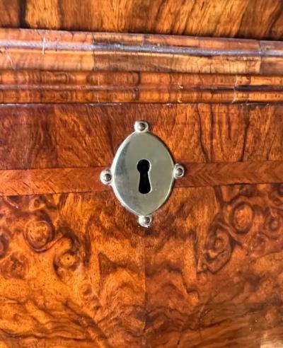 George I Inlaid Burl Walnut Double Done Bureau Bookcase circa 1720