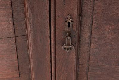 George I Oak Glazed Bookcase Cabinet