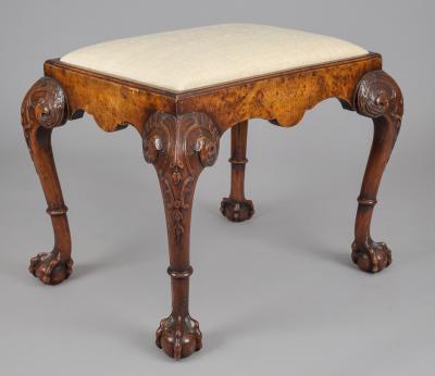 George I Style Walnut Stool