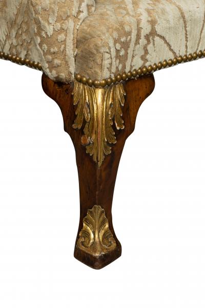 George I Walnut And Parcel Gilt Armchair