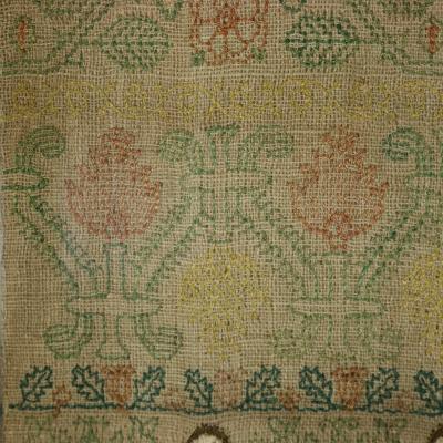 George II Band Sampler 1741 by Martha Hayter