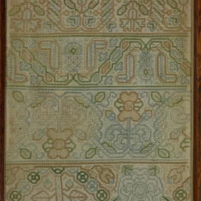 George II Band Sampler dated 1678 stitched by EV
